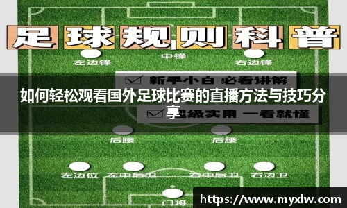 如何轻松观看国外足球比赛的直播方法与技巧分享
